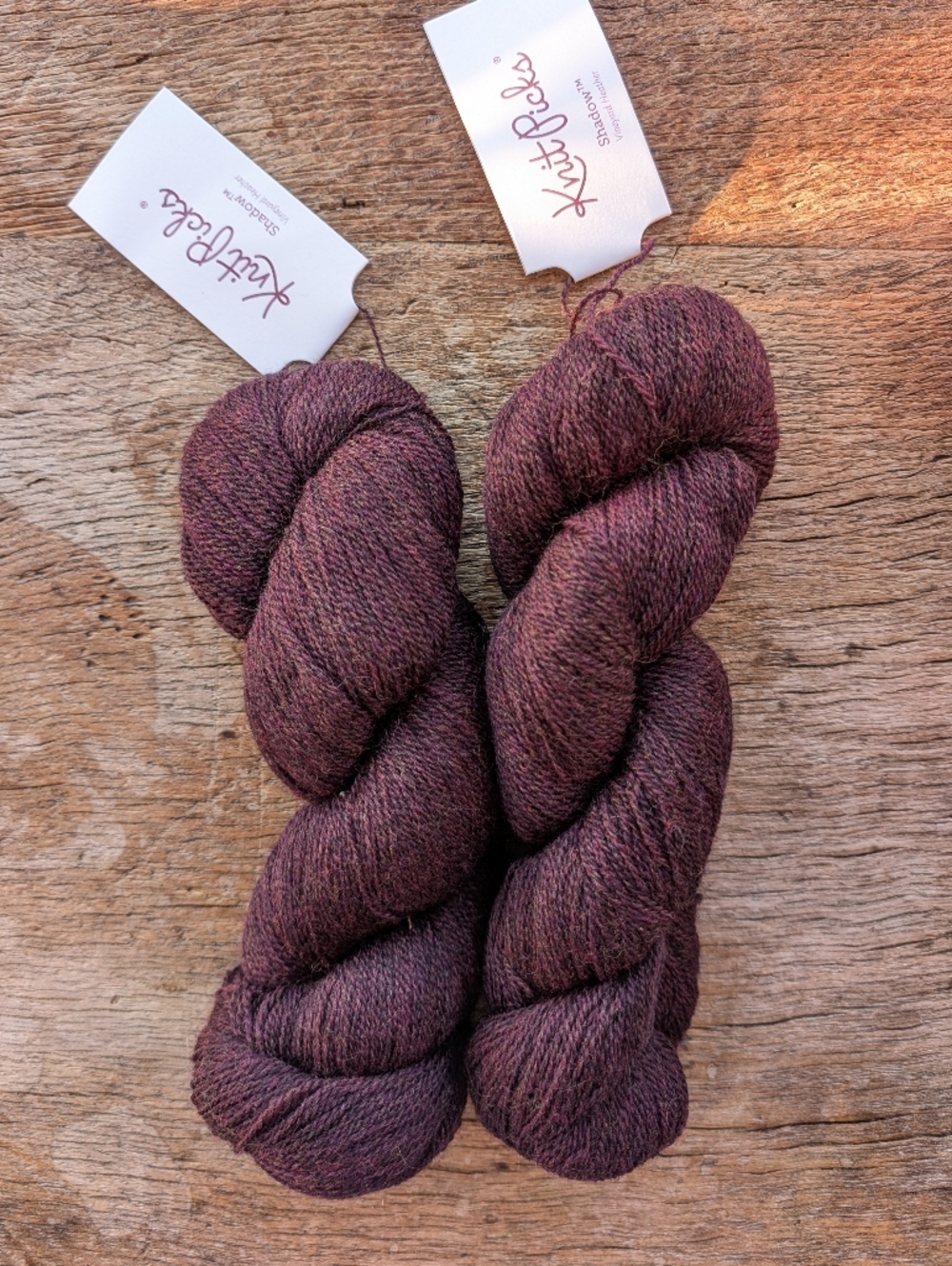 Knit Picks Shadow Lace Merino Yarn Purple 2 Skeins
